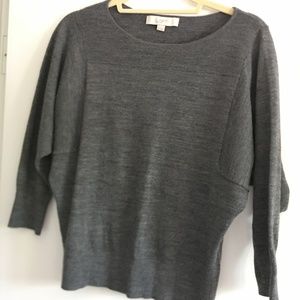 Grey 3/4 Sleeve Ann Taylor Loft Top